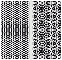 Modern Panel Screen Room Divider Cnc Laser Cutting Free DXF File
