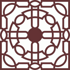 Modern Privacy Partition Indoor Panel Grill For Laser Cut Free Vector File