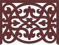Modern Privacy Partition Indoor Panel Screen Design Cnc Laser Cutting Free DXF File