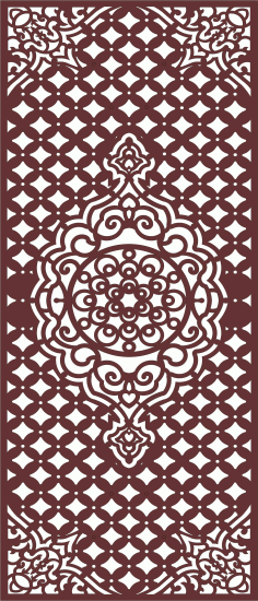 Modern Privacy Partition Indoor Panel Screen For Laser Cut Free Vector File