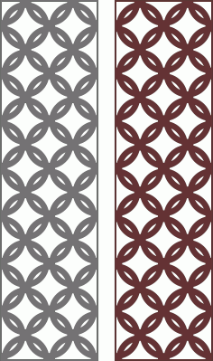 Modern Privacy Partition Indoor Panels Jali Room Divider Free DXF File