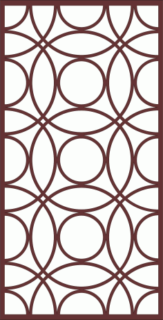 Modern Privacy Partition Indoor Panels Jali Room Divider Pattern Free DXF File