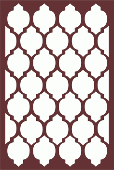 Modern Privacy Partition Indoor Panels Room Divider Seamless Cnc Laser Cutting Free DXF File