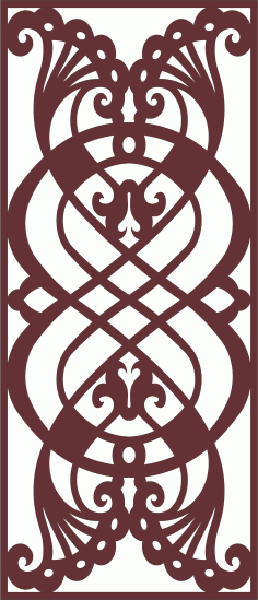 Modern Privacy Partition Indoor Panels Room Divider Seamless Pattern For Laser Cut Free Vector File