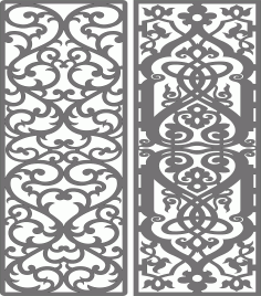 Modern Privacy Partition Indoor Panels Screen Room Divider For Laser Cut Free Vector File, Free Vectors File