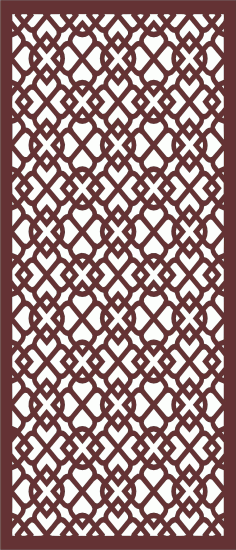 Modern Privacy Partition Indoor Panels Screen Room Divider Pattern For Laser Cut Free Vector File