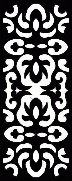 Modern Privacy Partition Panel Room Divider Floral Lattice Stencil Pattern For Laser Cut Free Vector File, Free Vectors File