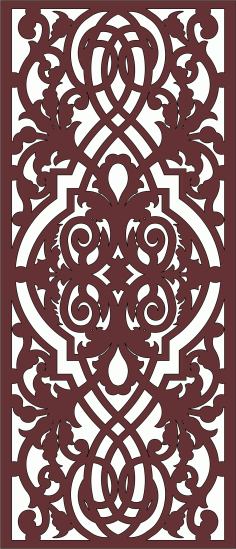 Modern Privacy Partition Panels Screen Room Divider For Laser Cut Free Vector File
