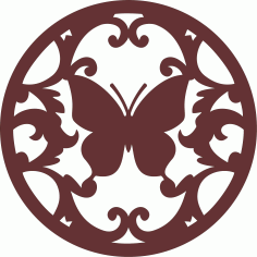 Modern Privacy Partition Room Divider Butterfly Grill Seamless For Laser Cut Free Vector File