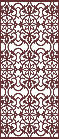 Modern Privacy Partition Room Divider Seamless For Laser Cut Free Vector File
