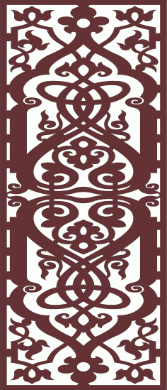 Modern Room Dividers Panel For Laser Cutting Free DXF File