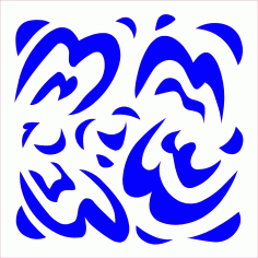Modern Screen Pattern For Laser Cutting Free DXF File