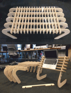 Modern Table Cnc Router Laser Cutting Free DXF File