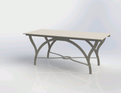 Modern Table Free DXF File