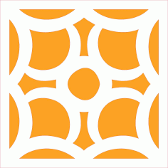Modern Window Screen For Laser Cutting Free DXF File