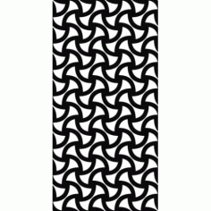 Monochrome Seamless Curved Shape Pattern Free DXF File