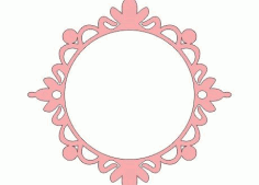 Monogram Frame Mirror 1 Free DXF File