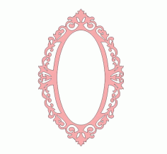 Monogram Frame Mirror 2 Free DXF File