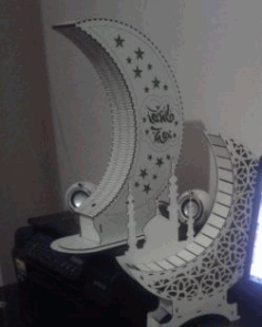 Moon Light For Laser Cut Free DXF File