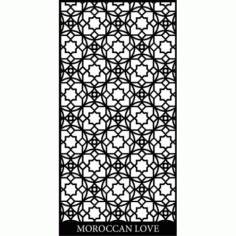 Moroccan Screen Design Pattern Free DXF File
