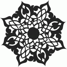 Motifs Circle Decorative Design For Laser Cut Free Vector File