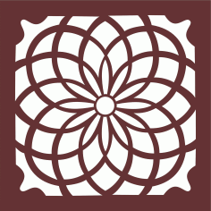 Motifs Of Squares For Laser Cutting Free DXF File