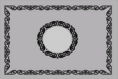 Motifs Rectangular Frame For Laser Cut Free Vector File