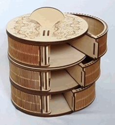 Multi Compartment Box For Laser Cut Cnc Free DXF File