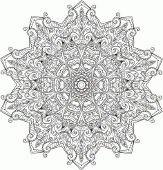 Myst Mandala Ornament Free Vector File