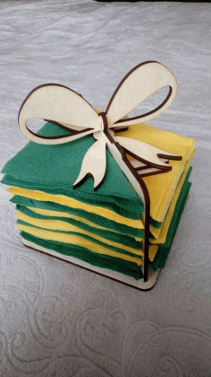 Napkin Holder Drawing For Laser Cut Free Vector File