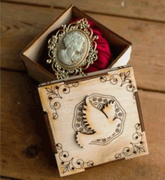 Necklet Box For Laser Cut Free Vector File