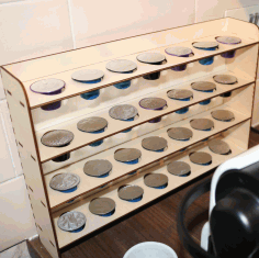 Nespresso Coffee Pod Holder Organizer Free DXF File