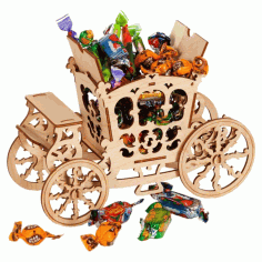 New Years Layouts A Basket For Sweets For Laser Cut Free Vector File