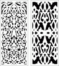 Nice And Unique Partition For Laser Cut Cnc Free DXF File