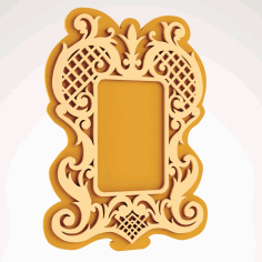 Nice Mirror Frame Free DXF File