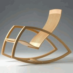 Oak Rocking Chair For Laser Cut Cnc Free Vector File
