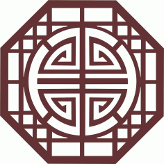 Octagonal Divider Seamless Jali Panel Pattern For Laser Cut Free Vector File