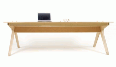 Office Table Free DXF File
