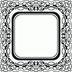 Ornament Floral Stencil Design For Laser Cut Free Vector File