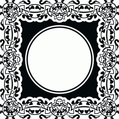 Ornament Floral Stencil Pattern For Laser Cutting Free Vector File