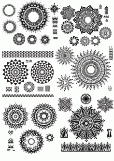 Ornamental Flourish Design For Laser Cutting Free Vector File