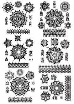 Ornaments 3 Free Vector File, Free Vectors File