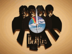 Orologio Vinile Lp Beatles Clock Free DXF File