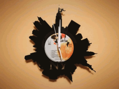 Orologio Vinile New York Free DXF File