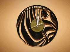 Orologio Vinile Zebra Free DXF File