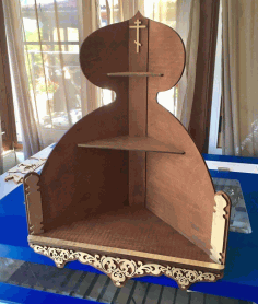 Orthodox Icon Corner Shelf For Laser Cutting Free Vector File