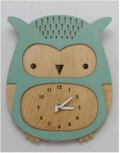 Owl Clock For Wall Decor Layout Free Vector File