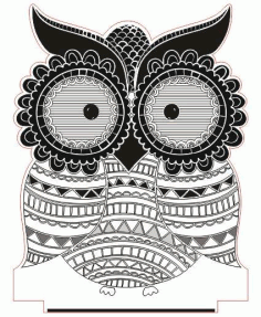 Owl Led Illusion Free Vector File