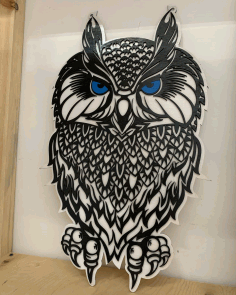 Owls Panel Wall Decor For Laser Cutting Free Vector File, Free Vectors File