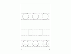 Packing Box Design Free DXF File